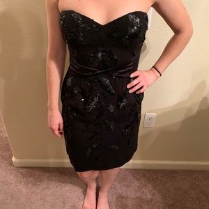 BCBG Max Azria black sequin dress